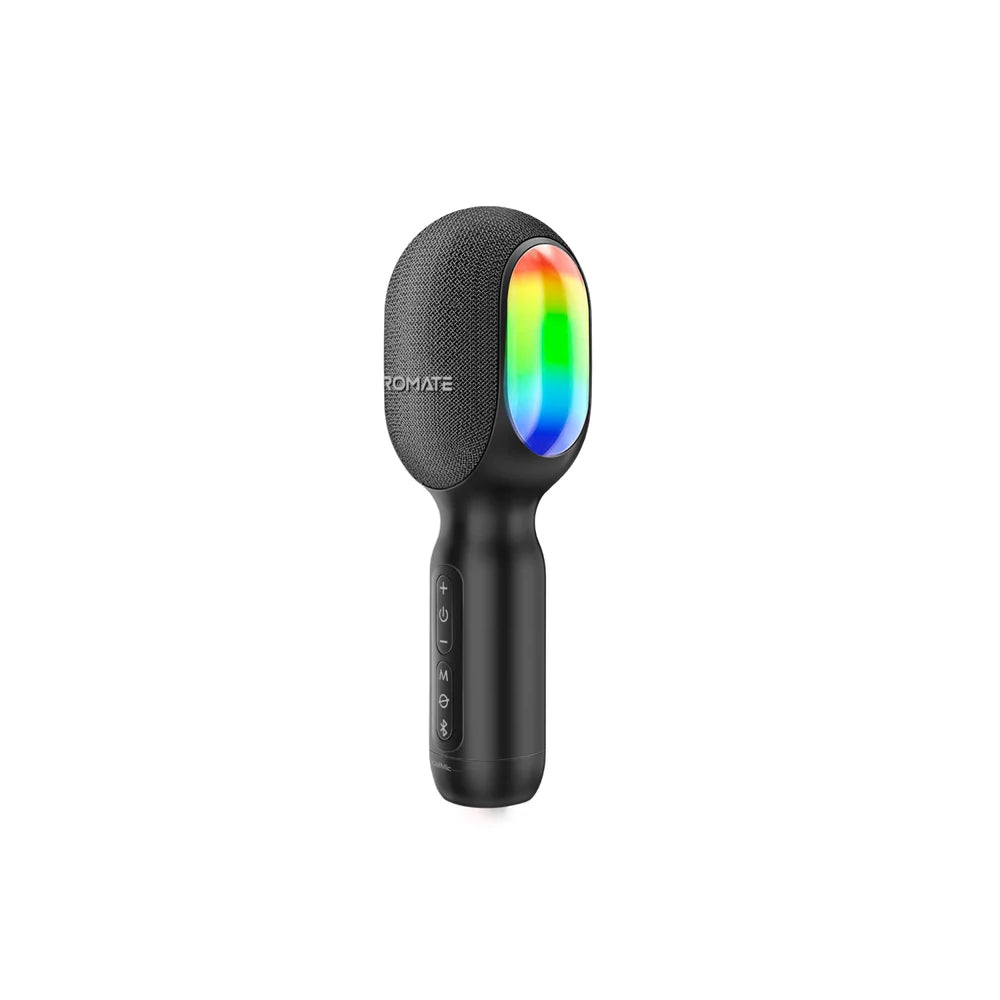Promate VocalMic 5-in-1 Wireless Karaoke Microphone & Speaker with Dynamic RGB Lights